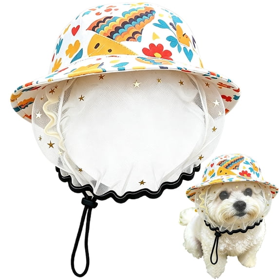 Soft Mesh Anti Scavenging Dog Head Cover, Breathable Pet Safety Hood for Small Dogs Outdoor Trips