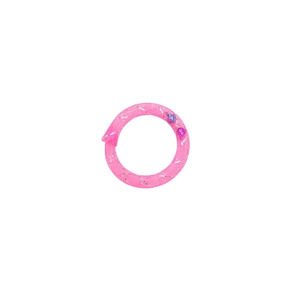Soft Mesh Cat Toy Donut Shape With Crinkle Sound And Bells Interactive Play