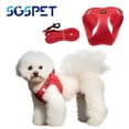 thumbnail image 1 of Soft Mesh Dog Harness Set, No-Chock Step-in Reflective Breathable Lightweight Easy Walk Vest Harnesses with Safety Buckle for Small Dogs, 1 of 10