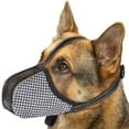 thumbnail image 1 of Soft Mesh Dog Muzzle for Small, Medium & Large Dogs – Breathable Adjustable Muzzle for Scavenging, Biting, Chewing & Grooming – Allows Panting & Drinking – Reflective & Secure Fit for Safety, 1 of 5