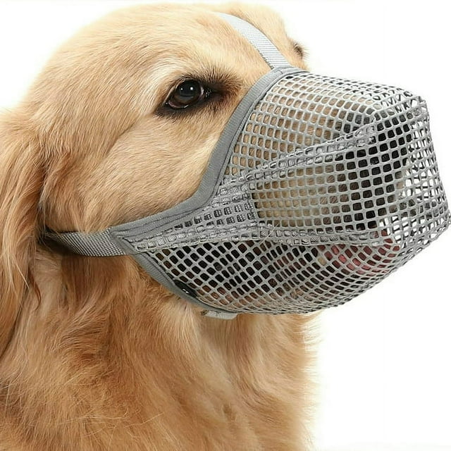 Soft Mesh Dog Muzzles Adjustable Strap Muzzles for Small to XLarge
