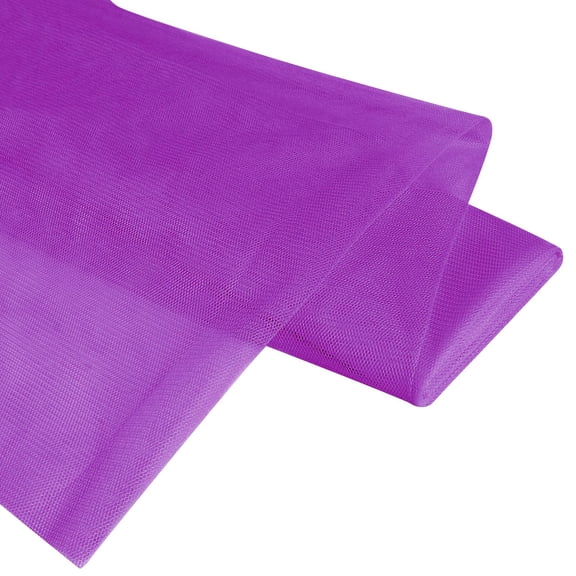 Soft Mesh Tulle Fabric 39x63 Inch No Stretch Sheer Netting for Wedding Prom Dress Costume DIY Crafts Nursery Decor, Purple