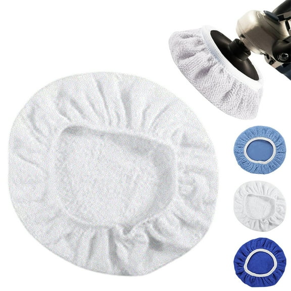 Soft Microfiber Buffing Pad for Car Polisher - 9 to 10 Inch Elastic Bonnet Covers, Scratch Removal & Waxing Pads, Fits 5-6 Inch Orbital Polishers Clearance