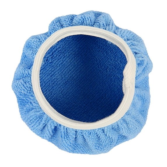Soft Microfiber Car Orbital Buffer Polisher Bonnet, Washable Reusable Buffing Pad Cover for Car Polishing, Waxing and Cleaning, Stretch‑Fit Sleeve Compatible with Orbital Buffer Machines