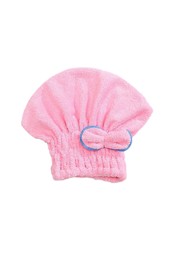 Soft Microfiber Hair Wrap Cap, 25x30cm with Adorable Bow, Speeds Drying Time for Healthy Hair Maintenance