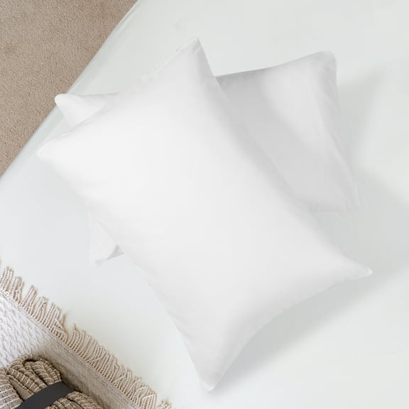 Soft Microfiber Pillowcase Envelope Closure 2 Packs King White