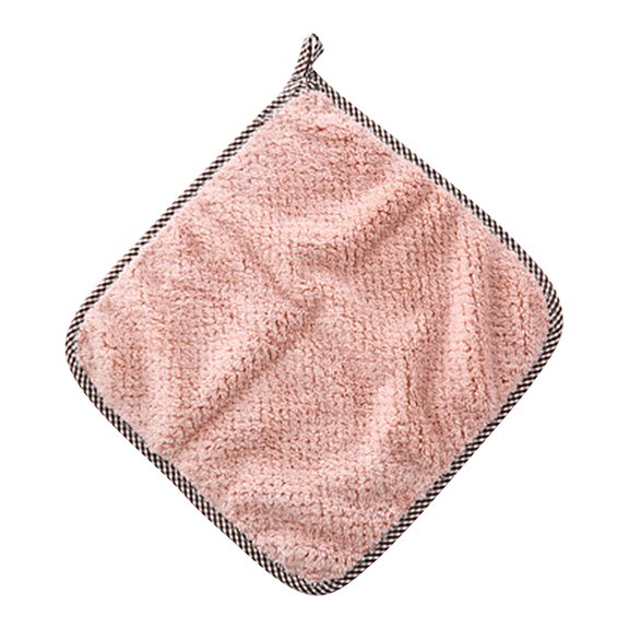 Soft Microfiber Washcloths Set of 4 Multipurpose Absorbent Face Towels with Hanging Loop for Bathroom Kitchen Spa