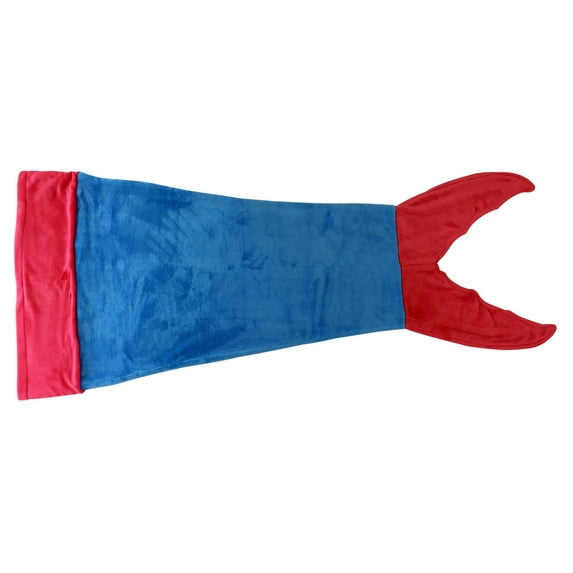 Soft Micromink Mermaid Tail Throw Blanket Red