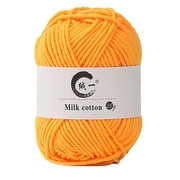 Soft Milk Cotton Yarn Skeins for DIY Doll Sweater Hats Scarf Shawl Yarn for Crocheting & Knitting Soft Yarn Skein Cotton Yarn for Crocheting Blankets, Hats, & More DIY Handcrafted Accessories 25 g