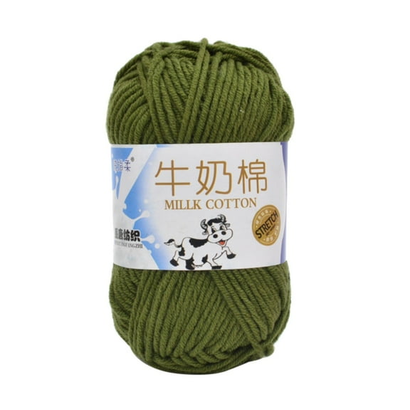 Soft Milk Cotton Yarn Skeins,for Diy Doll Sweater,Hats,Scarf,Shawl,5-Ply,Color Z,Crafting Material