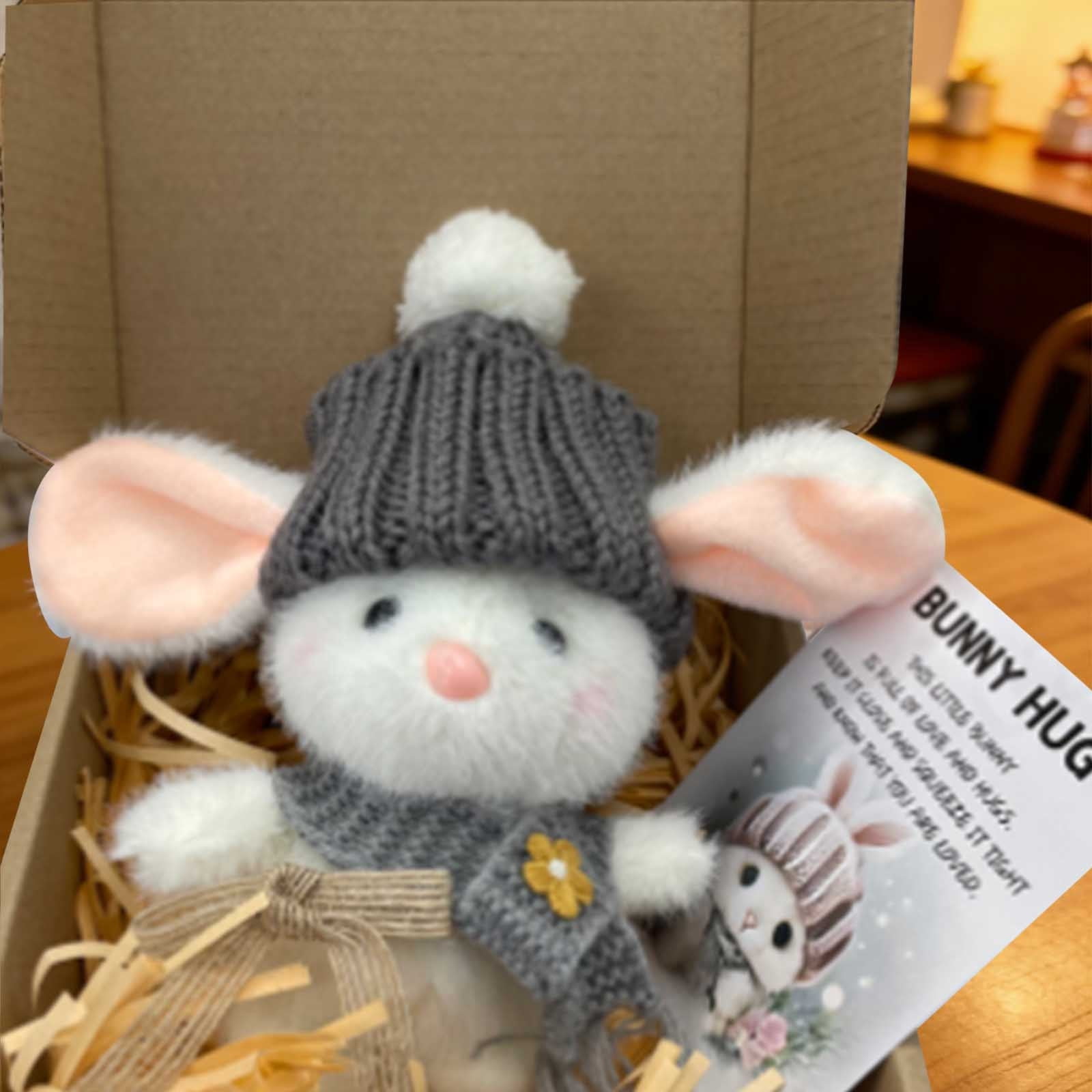 Soft Mini Bunny Stuffed Animal, Cute Huggable Plush Toy, Floppy Ear ...