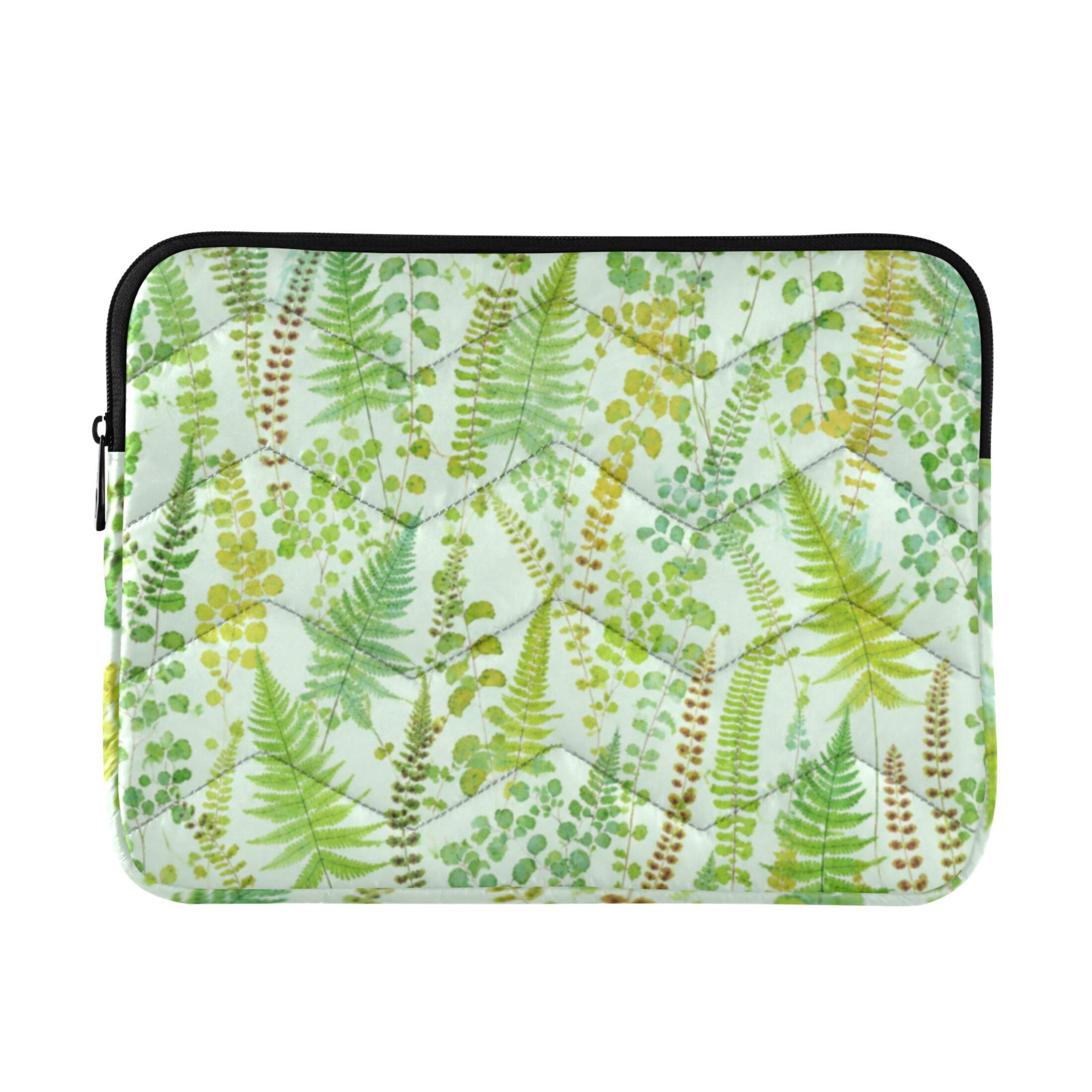 Soft Mint Greens Printed Laptop Sleeve 13-14 Inch Computer Bag & Laptop ...