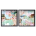 thumbnail image 1 of Soft Mirage Abstract Duet Shadowbox Print Modern Wall Decor Set by Art Remedy, Black Frame, 30 x 30, 1 of 6