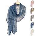 thumbnail image 1 of Soft Mist Long Scarf 4D Bow Textured Neck Wrap & Shawl Fashion Accessory, 1 of 6