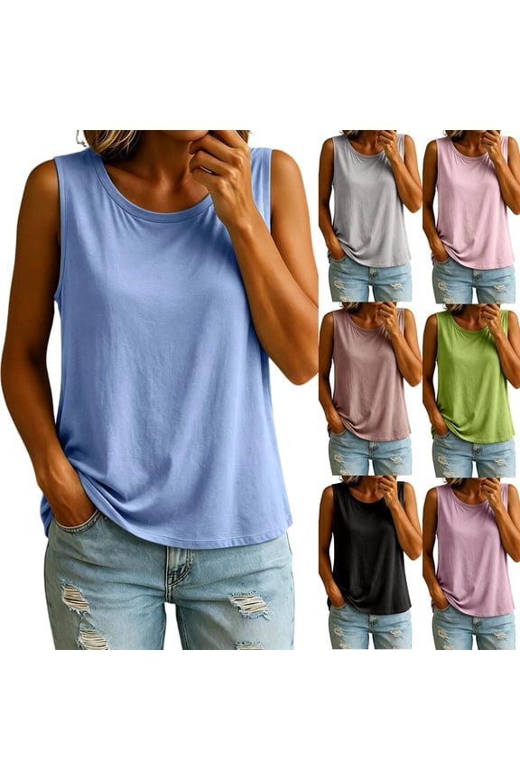 Soft Modal Integrated Padded Bra Tank Top for Women Loose Sleeveless T Shirts Lightweight Casual Wearable Outer Camisole Blouses Gray 2XL