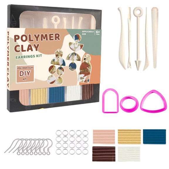 Soft Modelling Clay Tool Set with Clay Cutter, Sculpting Tool, Soft Clay