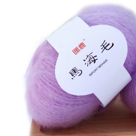 Soft Mohair Cashmere Knitting Wool Yarn DIY Shawl Scarf Crochet Thread Supplies