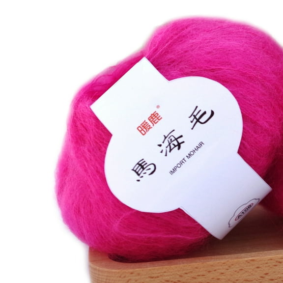 Soft Mohair Cashmere Knitting Wool Yarn DIY Shawl Scarf Crochet Thread Supplies