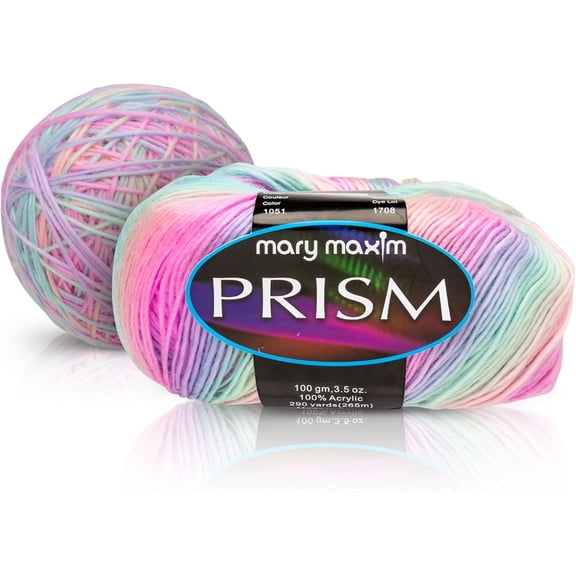 Soft Multicolor DK Yarn for Crocheting and Knitting, Light Worsted 3, Ideal for Blankets, Sweaters and Baby Projects, 3.5 oz Skein, 290 Yards - Rainbow