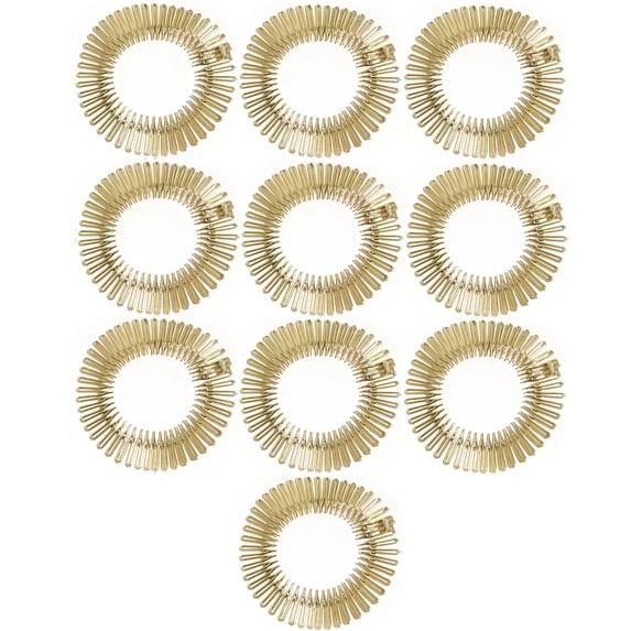 Soft 'N Style Flexible Headbands Stretch Headband Headbands Women (10pc-gold)
