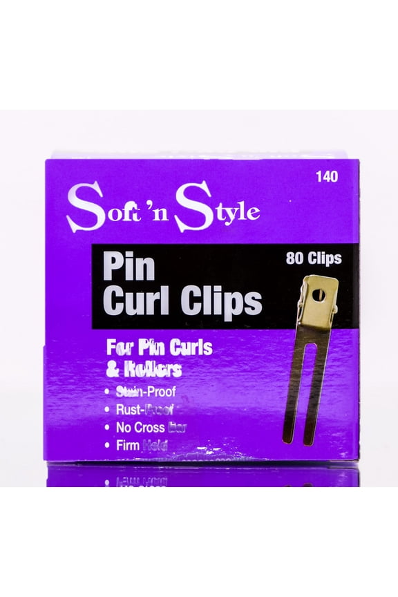 Pin Curl Clips Adult, (80 Pieces)