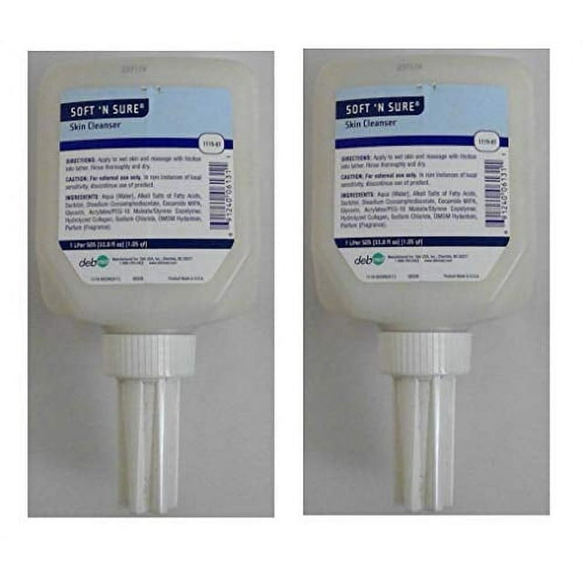 Soft N Sure Skin Cleanser Soap SDS Dispenser Refills 1119-87 Pack Of 2