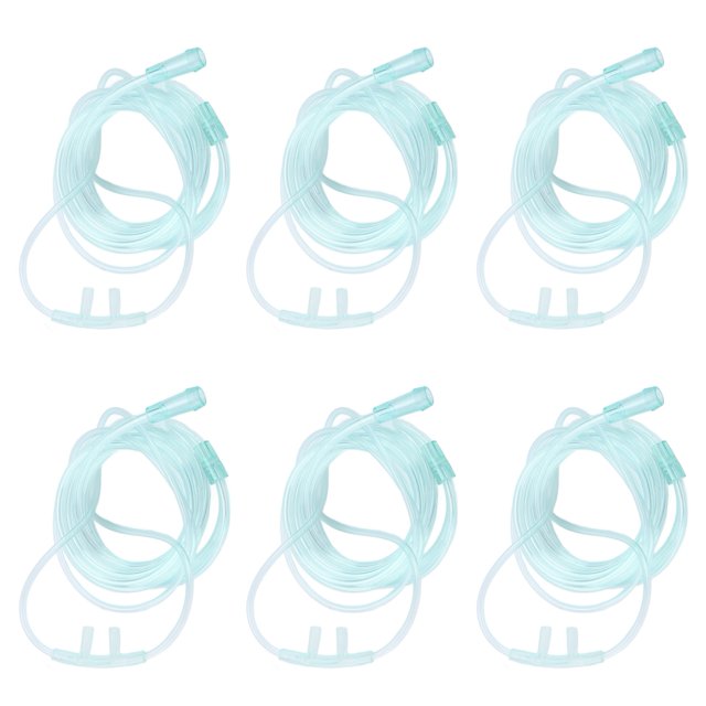 Soft Nasal Cannula, 6 Pack Kink Oxygen Cannula Oxygen Supply Tubing, 6