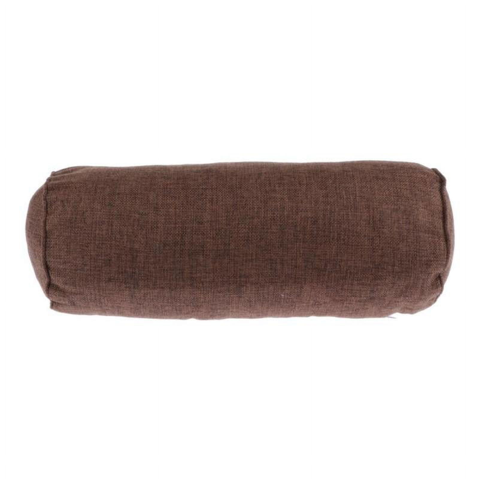 Soft Neck Roll Bolster Pillow Round Cervical Pillo Coffee