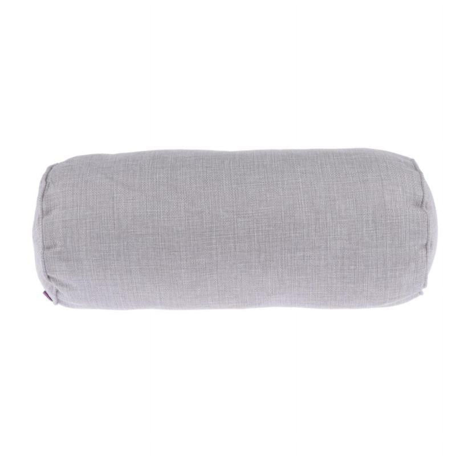 Soft Neck Roll Bolster Pillow Round Cervical Spine Support Pillo Silver