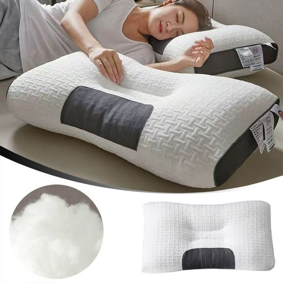 Soft And Non Collapsing Pillow Core, Comfort Cervical Spine And Neck Pillow Core, Breathable Sleeping Pillow For Home, Cervical Neck Pillow Side Sleeper Sleeping, Contoured Neck Pillow