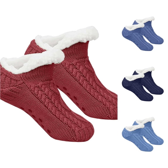 Soft Non Floor Socks for and Indoor Thermal Booties with Sole for Winter Warmth and Comfortable Home Wear Cozy Footwear Mens Socks Size 13-15 26CN
