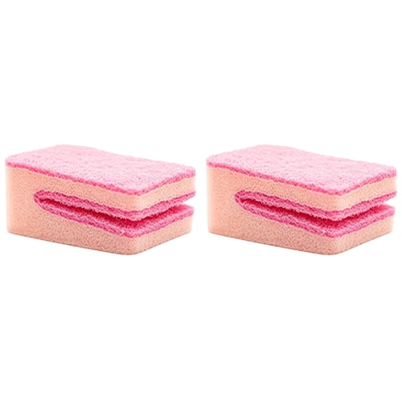 Soft Non Scratch Sponge Dish Scrubber, SomWiBe Reusable U Shaped Kitchen Cleaning Sponge for Dishes, Sink And Cookware