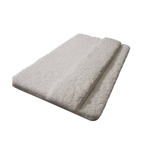 Soft Non-Slip Bathroom Rug - Water Absorbent and Washable Bath Mat for Shower and Sink Areas