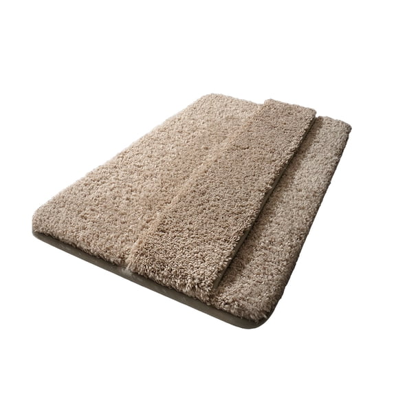 Soft Non-Slip Bathroom Rug - Water Absorbent and Washable Bath Mat for Shower and Sink Areas