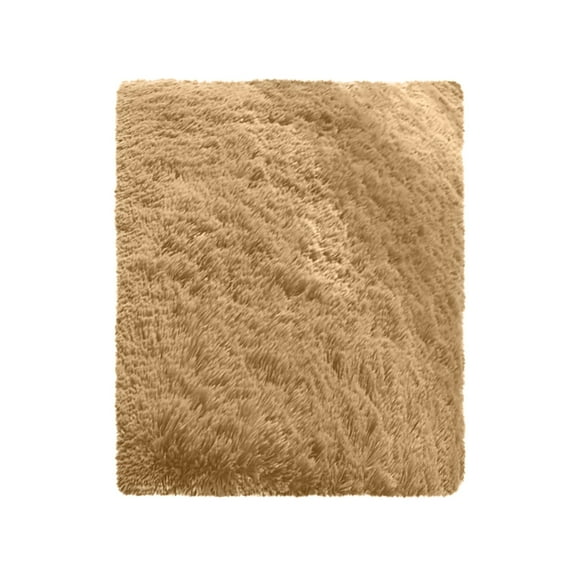 Soft Non-Slip Fluffy Area Rug 2x6 Feet, Plush High Pile Carpet for Living Room Bedroom Dorm, Foam Backing & Durable, Easy Clean Vacuum Packed Home Decor