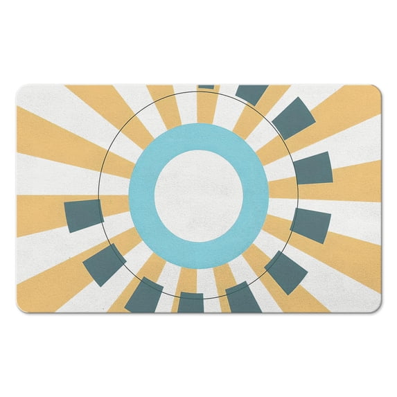 Soft, Non-Slip Vintage Sun Bath Mat: Brings a Warm, Colorful Touch to Your Bathroom, Machine Washable and Perfectly Sized at 20x32 inch, Ideal for Farmhouse Style Sink, Tub, Toilet or Door