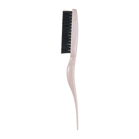 Soft Nylon Bristles Teasing Brush for Slick Back Hair,Backcombing,Edges Controls,Smoothing Volumes Creation Rattail Comb