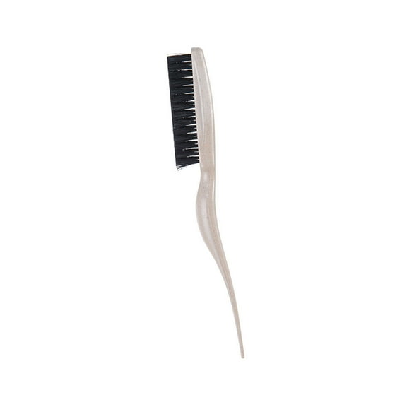 Soft Nylon Bristles Teasing Brush for Slick Back Hair,Backcombing,Edges Controls,Smoothing Volumes Creation Rattail Comb