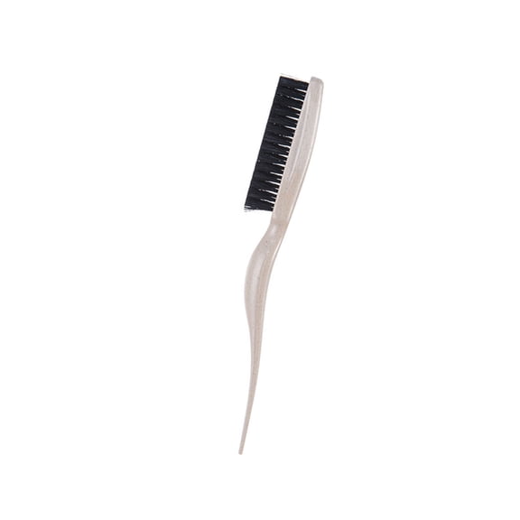 Soft Nylon Bristles Teasing Brush for Slick Back Hair,Backcombing,Edges Controls,Smoothing Volumes Creation Rattail Comb