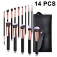 thumbnail image 1 of Soft Nylon Makeup Brushes, Ultra Soft Synthetic Bristles For Sensitive Skin Suitable, Includes Professional Makeup Brush Set With Vegan Cruelty-Free Bristles, Ideal For, 1 of 5
