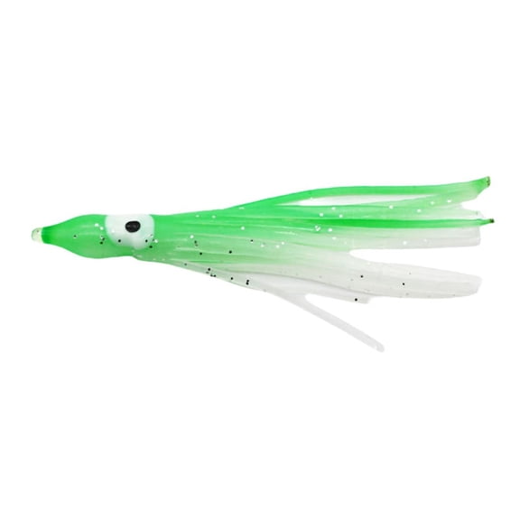 Soft Octopus Bait 100mm Octopus Bait Squid Skirt Fishing Tackle Trolling Bait PVC Luminous Skirt Fishing Bait 007