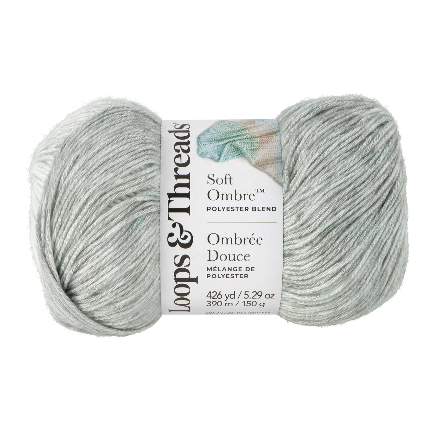 Loops & Threads Soft Ombre Yarn - Light (3) Polyester Acrylic Blend ...