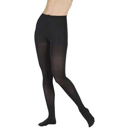 Juzo 2081 Soft Closed Toe Maternity Pantyhose - 20-30 mmHg Short Black V