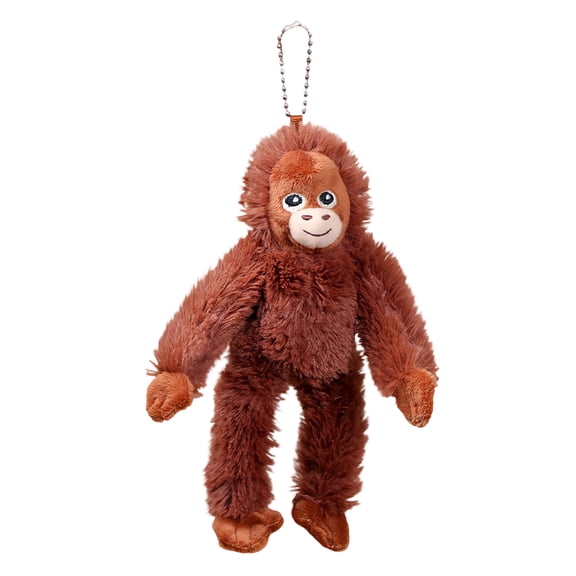 Soft Orangutan Stuffed Animal | Mama Punch Monkey Plush Keychain | Fluffy Cuddly Oran-Mama Stuffed Toy