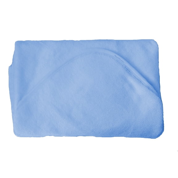 Soft Organic Baby Bamboo Towel and 2 Washcloths Set, Baby blue, Small