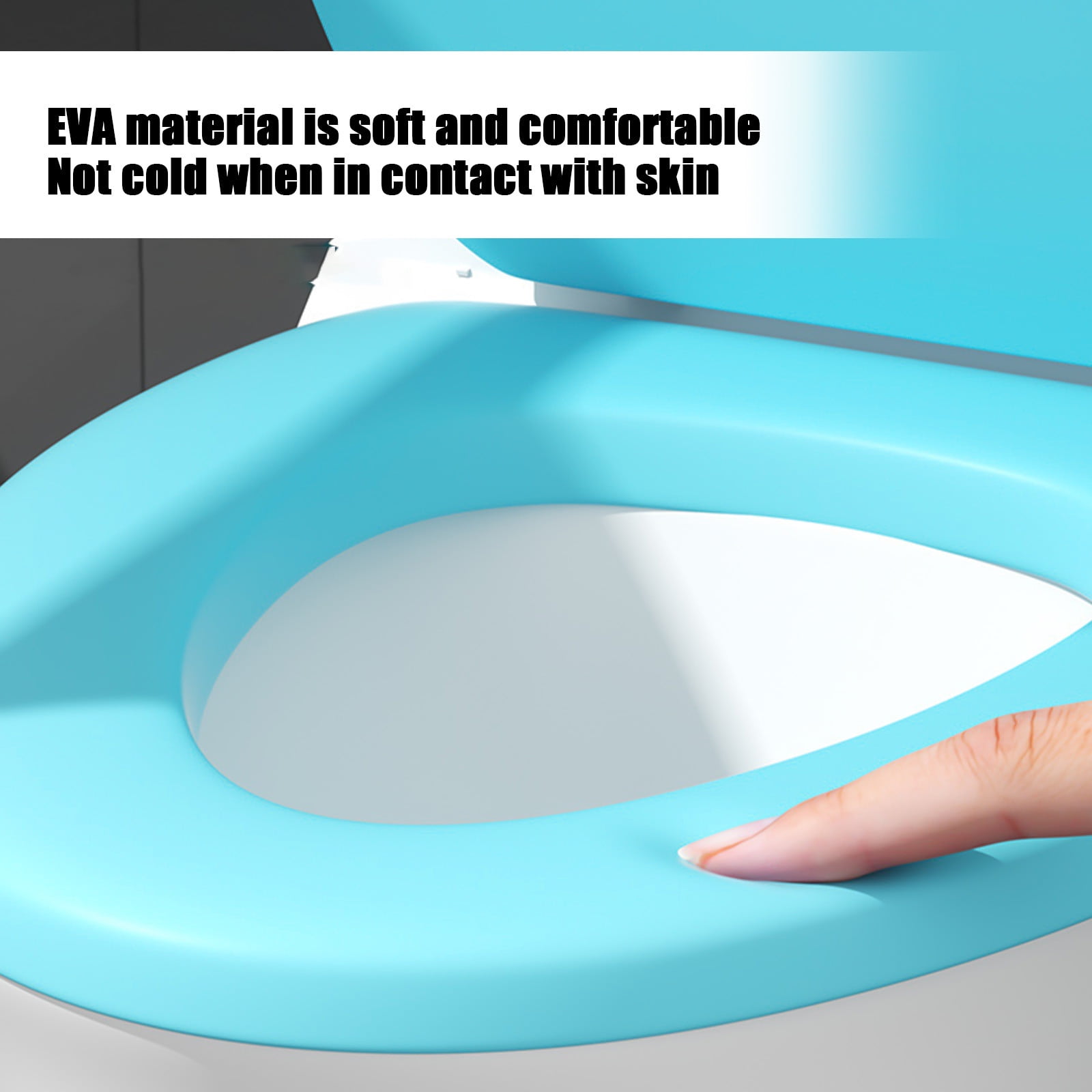 Soft Oval Padded Toilet Seat,Standard Vinyl Toilet Seat,Soft Vinyl Cove With Comfort EVA Foam Cushioning - Easy Installation,Easy Cleaning,Fits For All Standard Size Toilet,For Bathroom