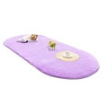 thumbnail image 1 of Soft Oval Plush Area Rug Modern Living Room Carpet Bed Side Mat Furry Absorbent Foot Pad for Home Office, 1 of 5