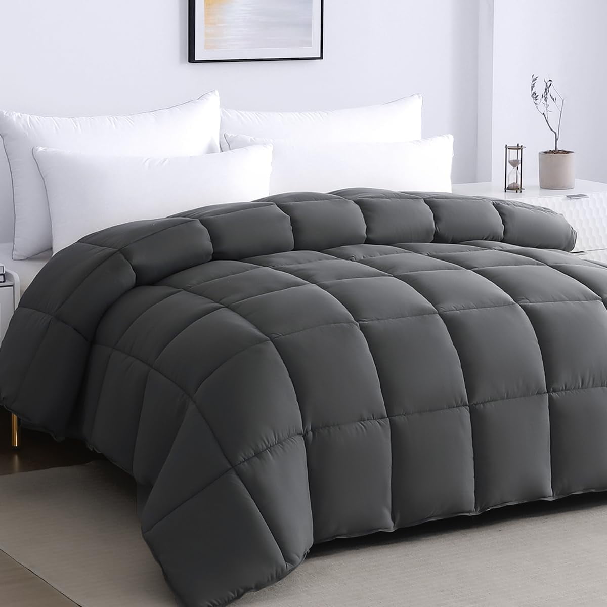 Soft Oversize King Plus Comforter 120"x128"Extra Large Lightweight
