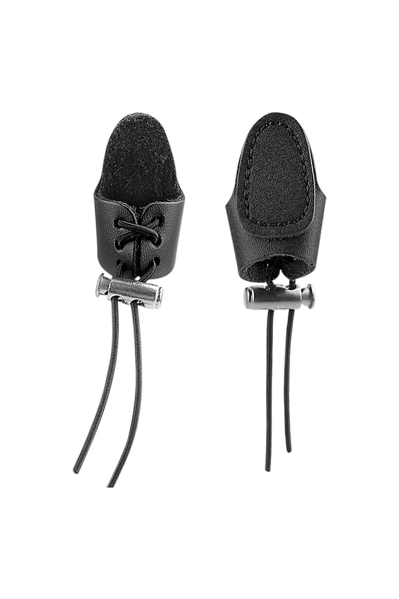 Soft PU Leather Thumb Ring Finger Protector Adjustable Shooting Thumb Guard Glove Archery Draw Ring Trigger Finger Protector Handmade Cosplay Accessories