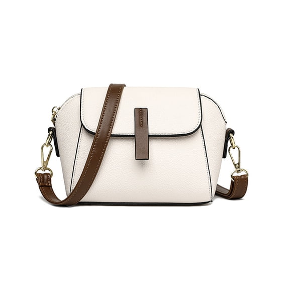 Soft PU Leather Trendy And Versatile Crossbody Bag Women's Casual Shoulder Bag, Faux Leather Crossbody Bag Shoulder Handbags with Wide Strap